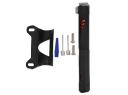 Bomba De Bicicleta Manual Mini Universal Para Valvulas Schrader/presta Acessorio De Ciclismo Preto Vermelho