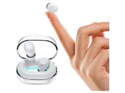 Audífonos Bluetooth Minúsculos Y Transparentes, Adecuados para Personas Con Oído Pequeño, Ideales para El Trabajo, Color Blanco MDUG