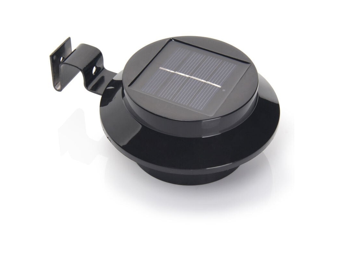 Luminária Solar de Parede AQUAFORGE, Luz Quente e Preto, Ângulo Ajustável para Jardim e Quintal