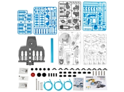 Mali conjunto de Braço Robótico Hidráulico Diy para Crianças Brinquedo de Montagem Manual Azul 8+