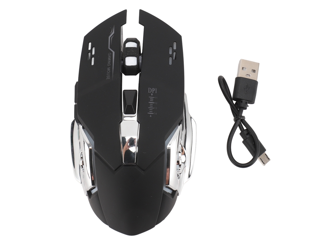 Mouse Bluetooth 2.4ghz 3 Modos Dpi Ajustável Recarregável Verde S/MARCA