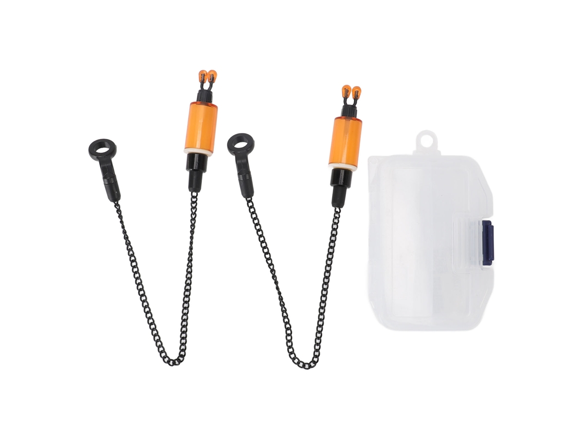 Alarme De Piscaria Hanger Indicador De Bite Laranja 2pcs
