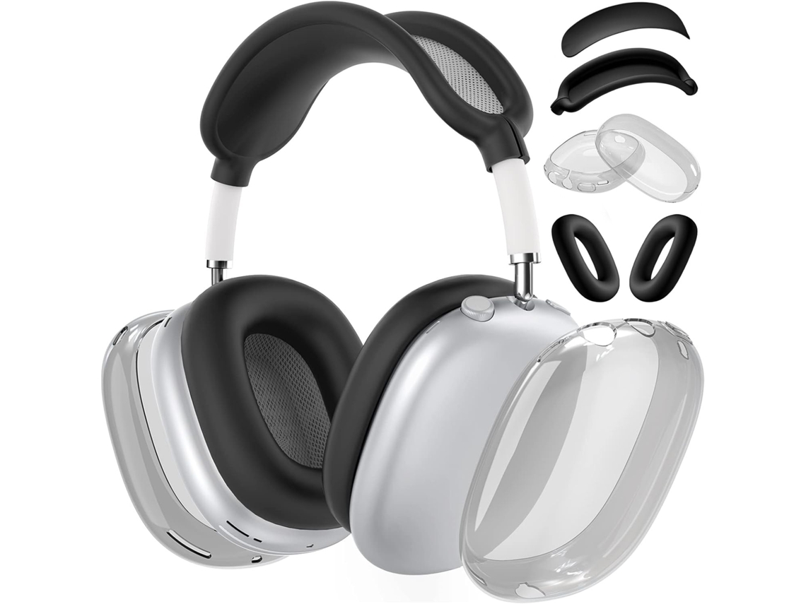 Capa de Silicone para Airpods Max, Tpu Macio À Prova de Choque e Arranhões, Conjunto de 4 Peças. Preto CZHHMART
