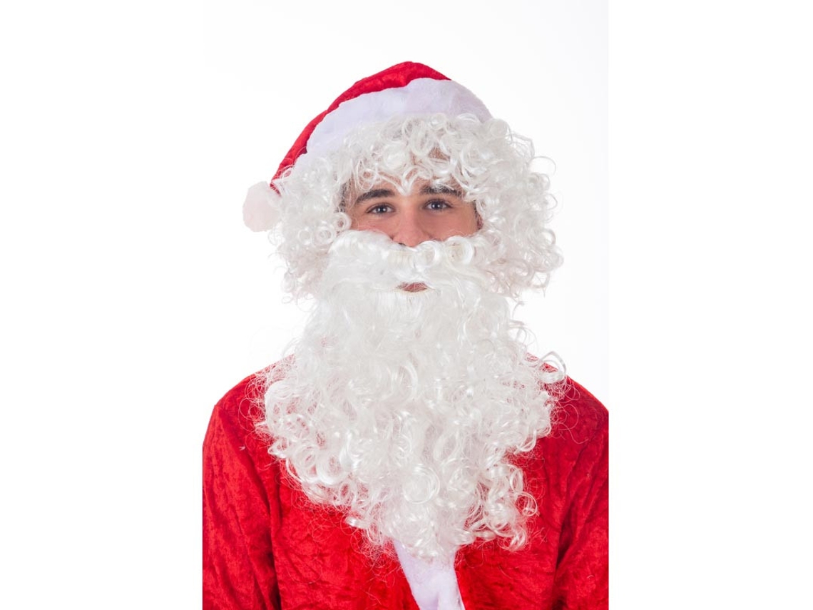 Peruca e barba de Papai Noel