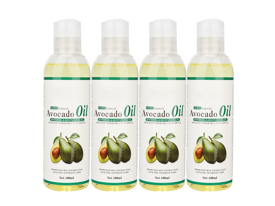 Aceite Essencial De Abacate Para Massagem Corporal Hidratante Clareador Cuidado Da Pele 4pcs X 100ml