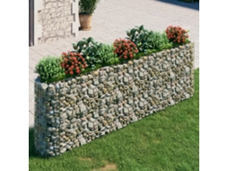 Vidaxl Canteiro Elevado/cesto Gabião 330x50x100 Cm Ferro Galvanizado