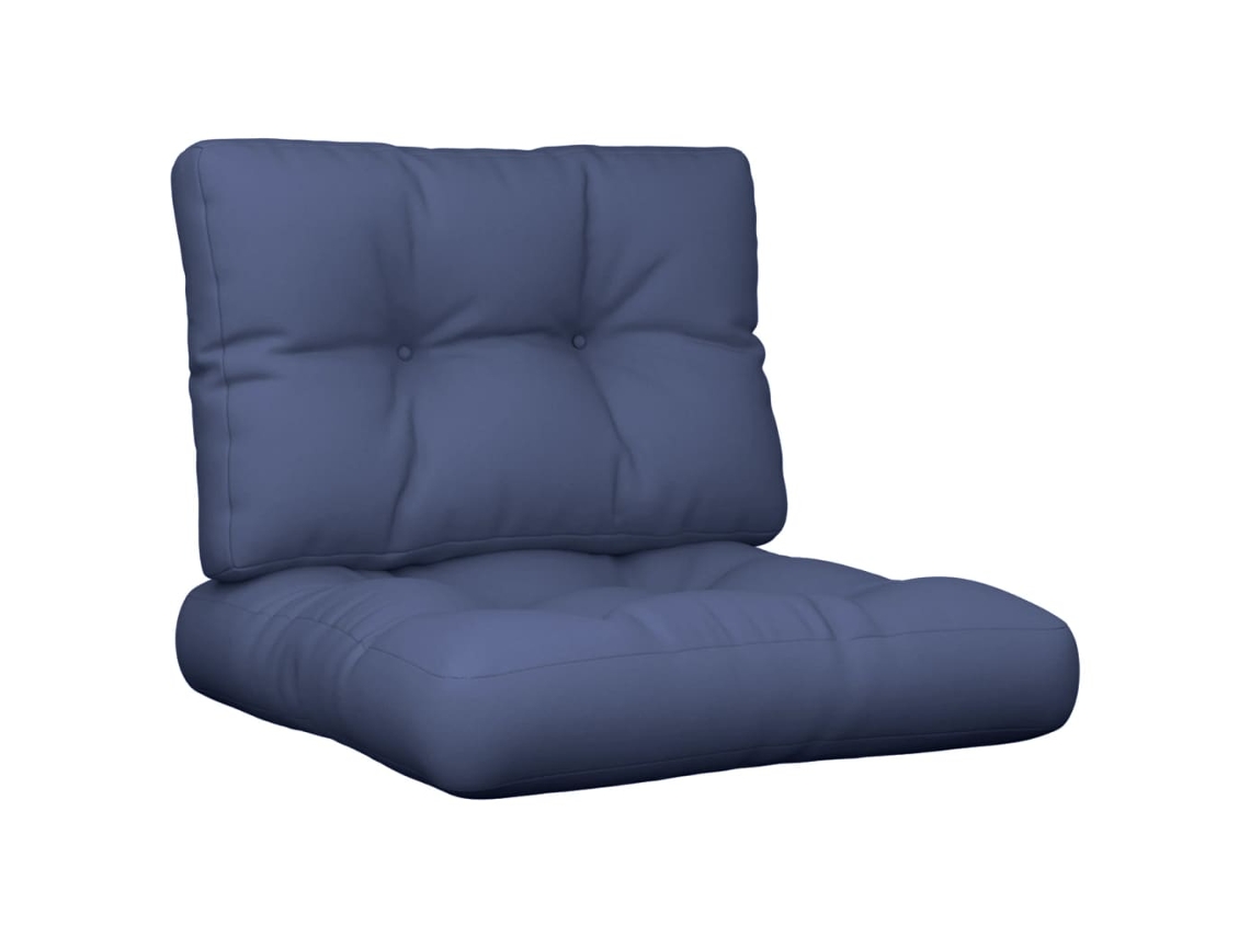 Pallet Cushion, Pallet Cushions Vidaxl Azul Tecido (60 X 40 X 12 Cm)