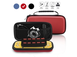 Ultimate Travel Bag Para Nintendo Switch Lite, Proteção Abrangente Com Aderência Confortávelamp Caps De Polegar, Protetor De Tela De Vidro Temperado