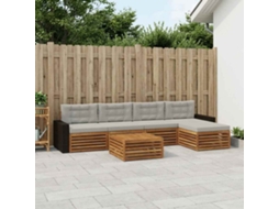 Vidaxl Conjunto De Sofás Para Exterior 6 Unid. Poliéster