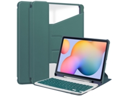 Capa com teclado Bluetooth para Samsung Galaxy Tab S9 11 polegadas, verde Gertiz