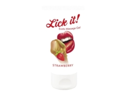 Lick It Morango, Gel Lubrificante Para Massagem Erótica, 50ml