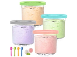 Contentores De Gelado Pack 4 Unid, Para Séries Nc301/nc300 – Seguros Na Máquina De Lavar Loiça Hexinyigjly