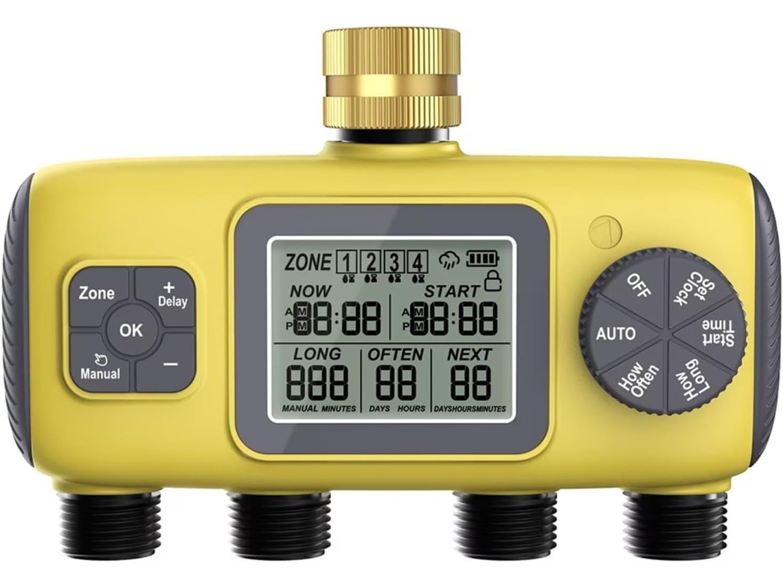 Temporizador Automático De Irrigação Jardim Com 4 Posições, Para