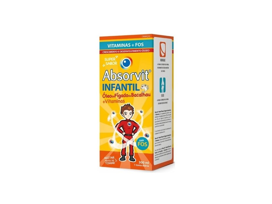 Absorvit Infantil Óleo de Fígado de Bacalhau 300ml