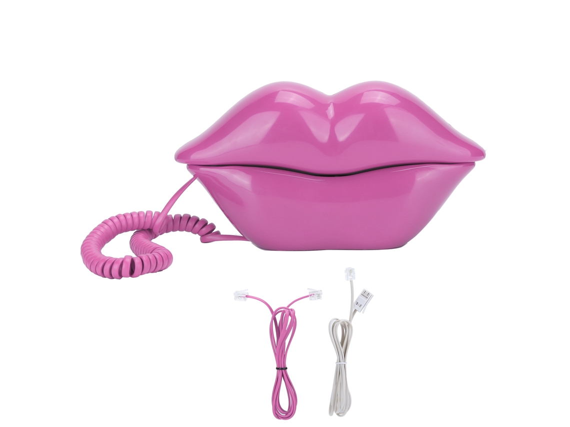 Aetheria telefone Lábios Wx 3016 Fashionable Funny Home com Função de Armazenamento de Números e Fiação Us/uk