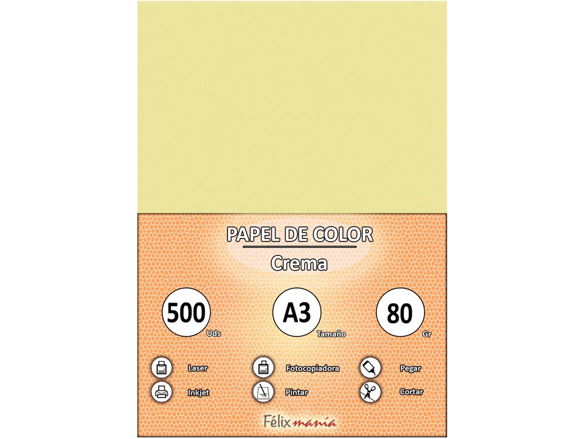 Papel 80Gr A3 Creme 500 Folhas