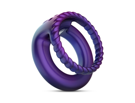 Hueman - Anel Peniano E Bolas Vibratório Jupiter - Roxo
