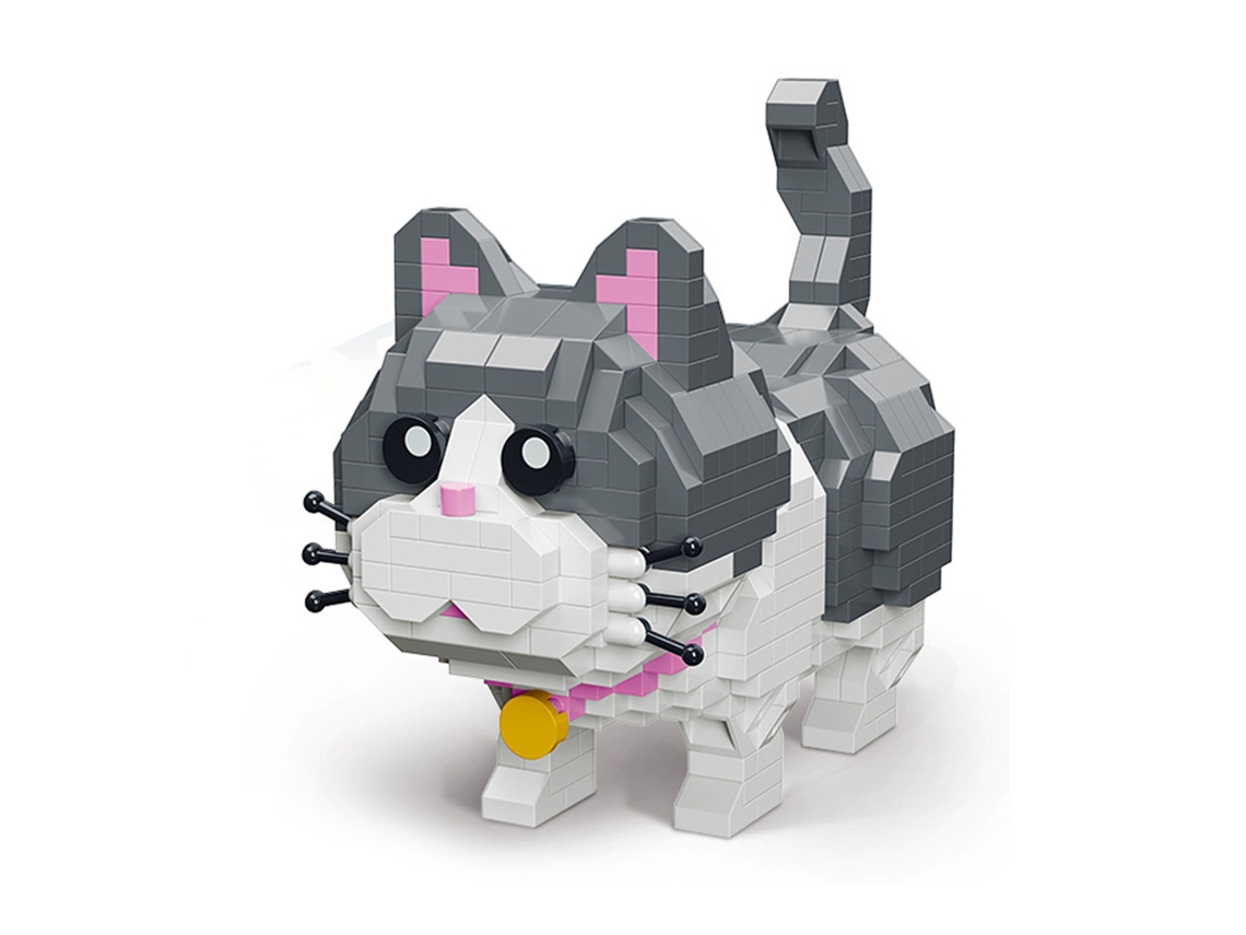 Mali blocos de Construção Mini Animais Cute Gatos Brinquedo Educativo Kit para Aniversário