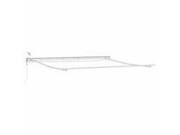 Conjunto 1 Estrutura De Toldo Vidaxl Branco Alumínio (450 × 350 Cm)