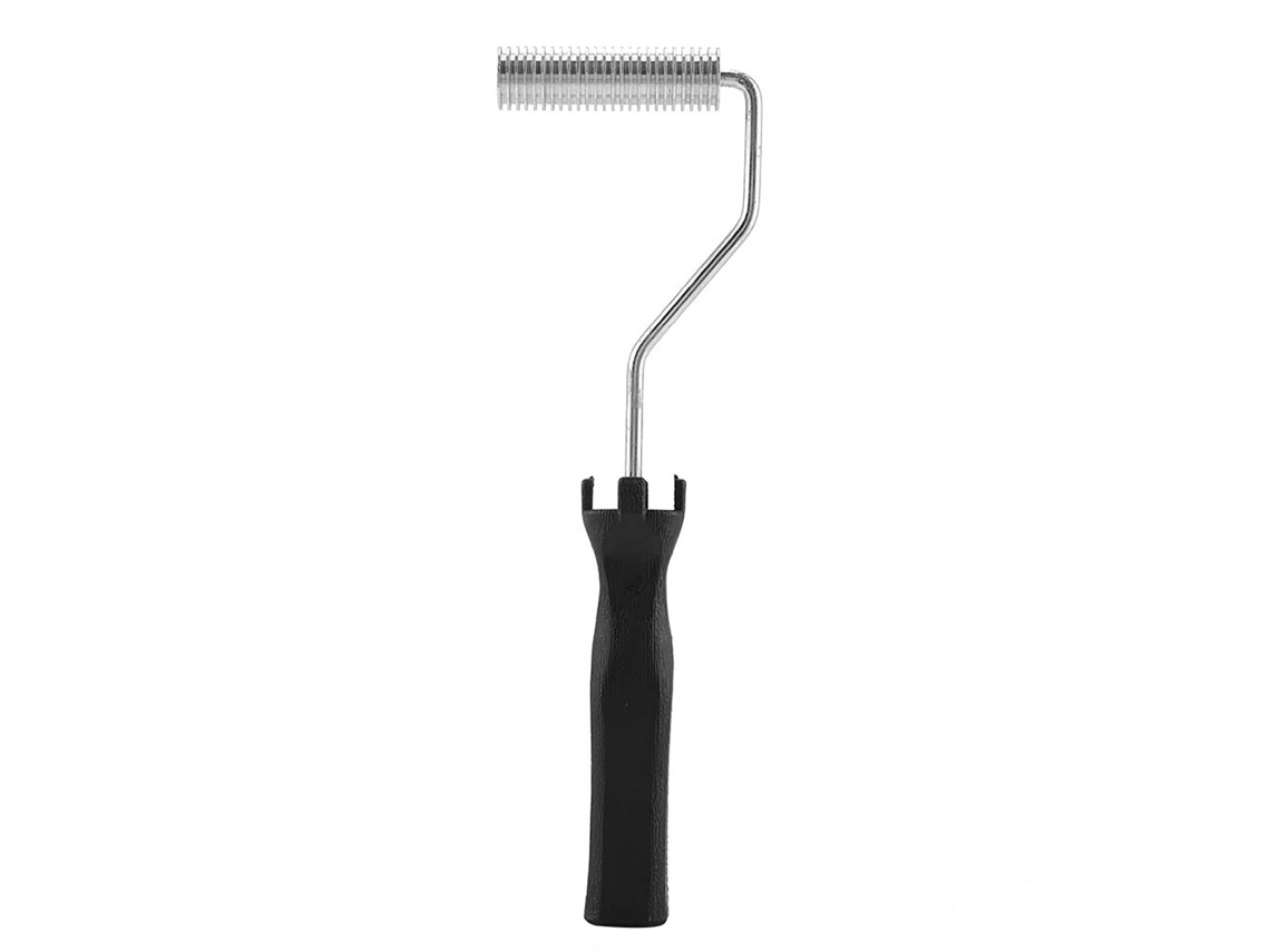 Rolo Laminador De Liga De Alumínio Para Fibra De Vidro, Com Cabo Abs, 21x75mm, Para Trabalhos Com Resina Grp/frp