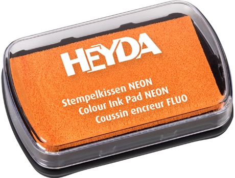 Bloco de Carimbo HEYDA Neon Laranja Neon