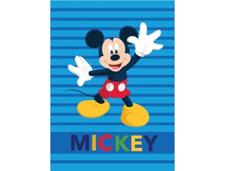 Manta Rachel Mickey Mouse Para Cama 90 O Sofá De 160x220 Cm Azul 160x220 Cm