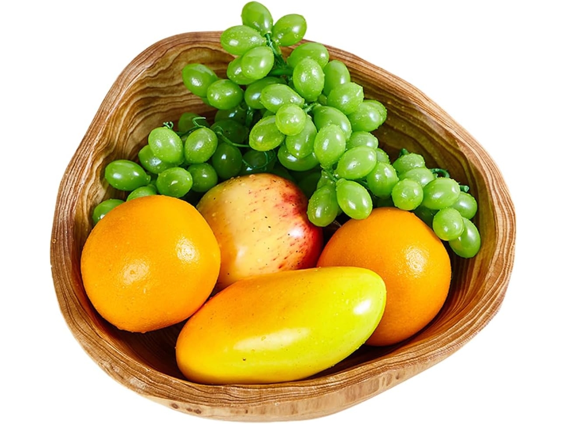 Saladeira Madeira Decoração Retrô Porta Chaves Decorativo Lanches Alimentos Joias Cozinha Estar Quarto GOKOCO