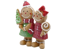Estatueta Homem Gengibre Casal Estatuetas Pequena Natal Família Presente Unissex Homens Adultos Pé Toda - GOKOCO