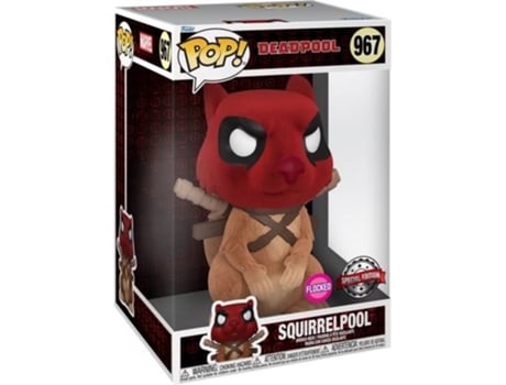 Figura FUNKO Pop! Jumbo Deadpool 30th - Squirrelpool Flocked (Exclusivo Worten)