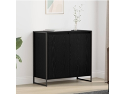 Vidaxl Armário Lateral Carvalho Preto 79 X 36 X 75 Cm