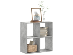 Vidaxl Estante 68,5x32x68,5 Cm Derivados De Madeira Cinzento Cimento