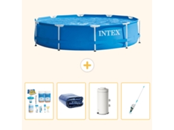 Intex Piscina Com Estrutura Redonda - 366x76 Cm - 5-peças S136