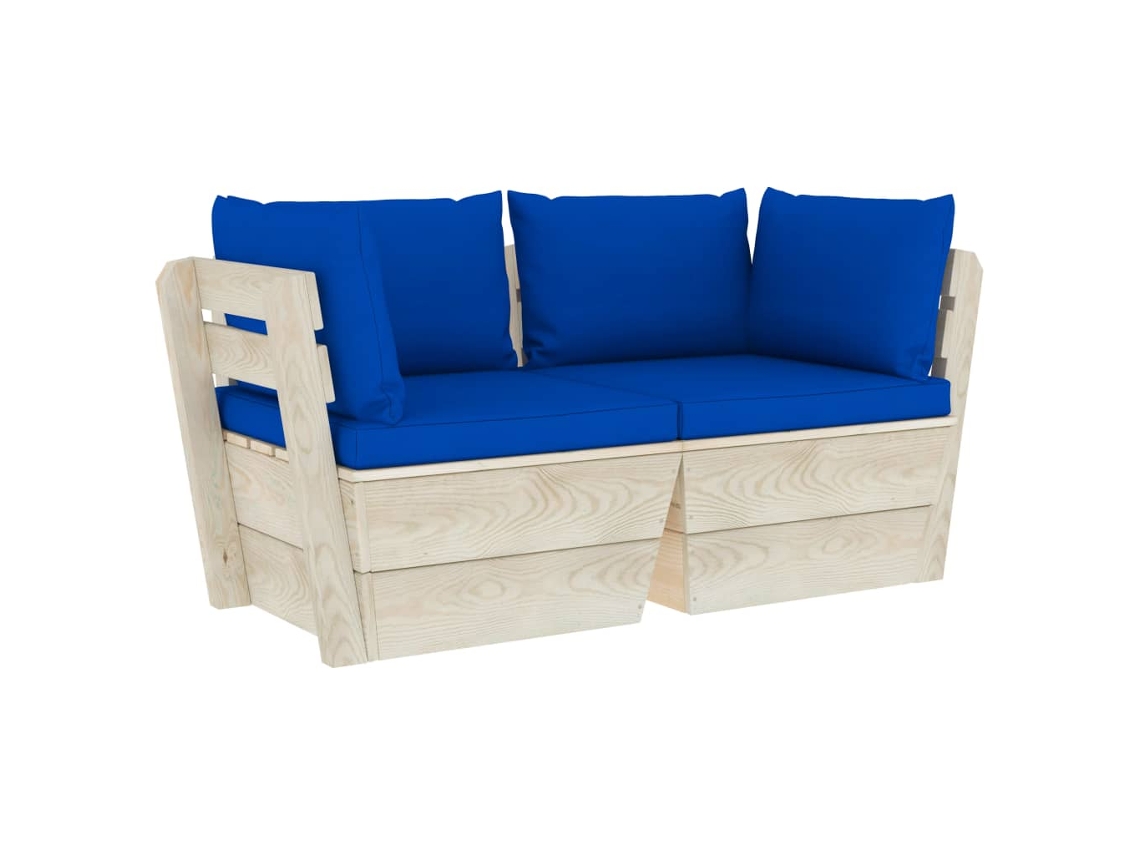 Pallet Sofa, Pallet Sofas Vidaxl Azul Madeira (n/a)