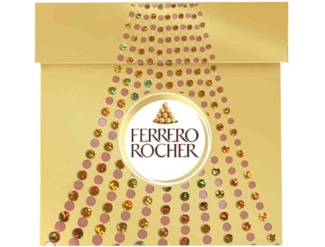 Bombons de Chocolate com Recheio Creme e Avelã FERRERO ROCHER emb. 344 gr