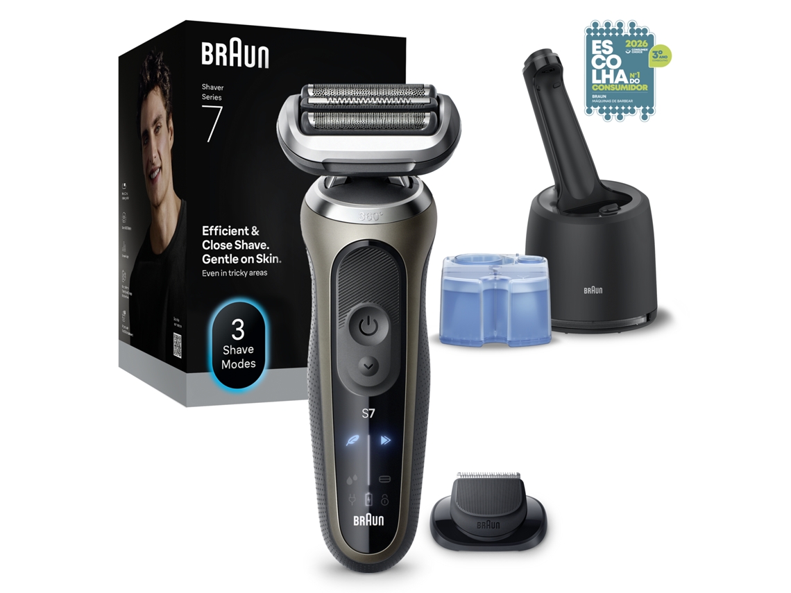 Máquina de Barbear BRAUN Series 7 72-C7200CC (Autonomia 60 min - Recarregável)