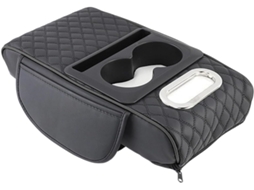 Apoio de Braço Automotivo em Couro de Instalação Rápida Formato Ergonômico SFUSHOS