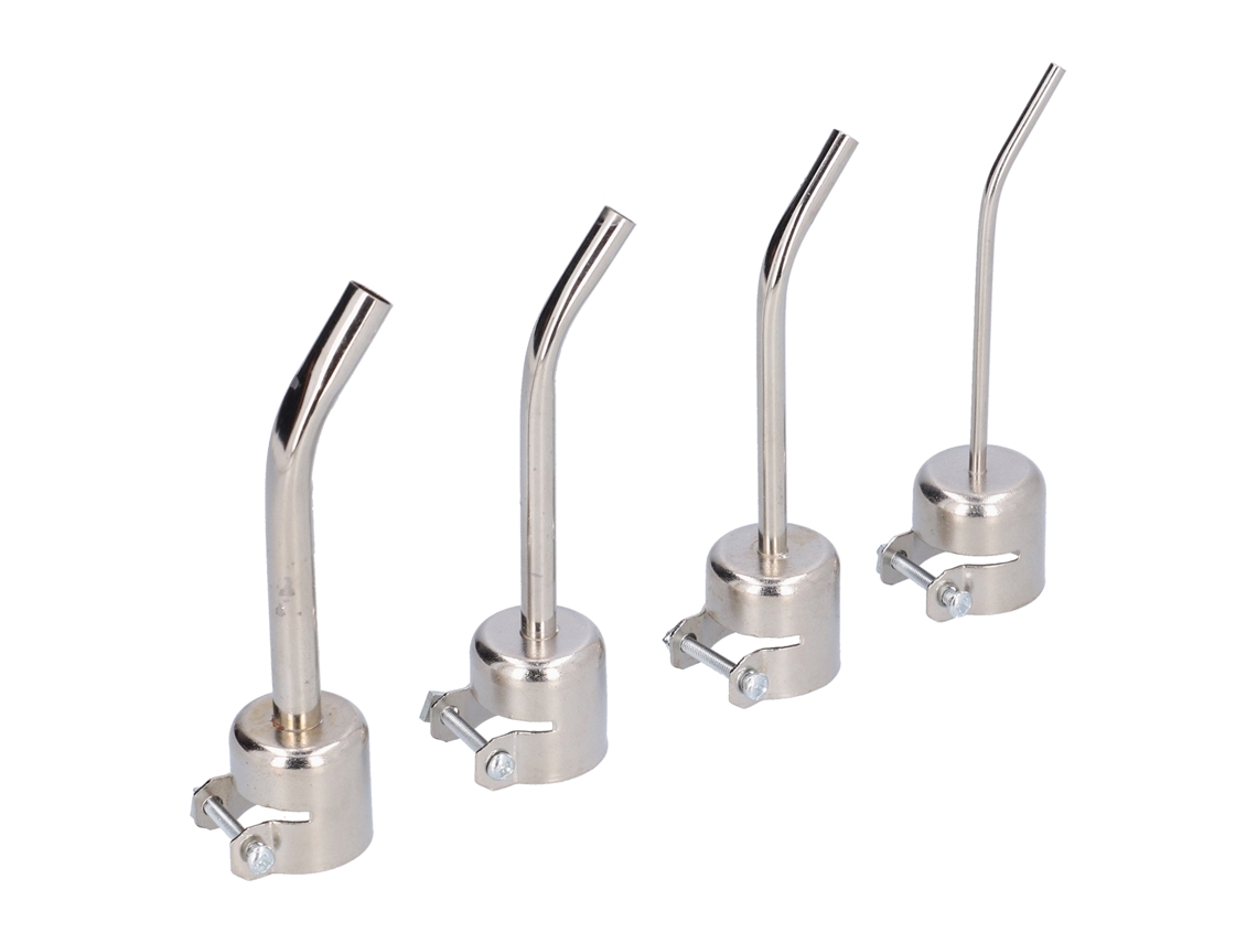 Kit De 4 Pontas Para Pistola De Ar Quente Curva Larga Acessório Para Estação De Solda E Desolda 850 Bga