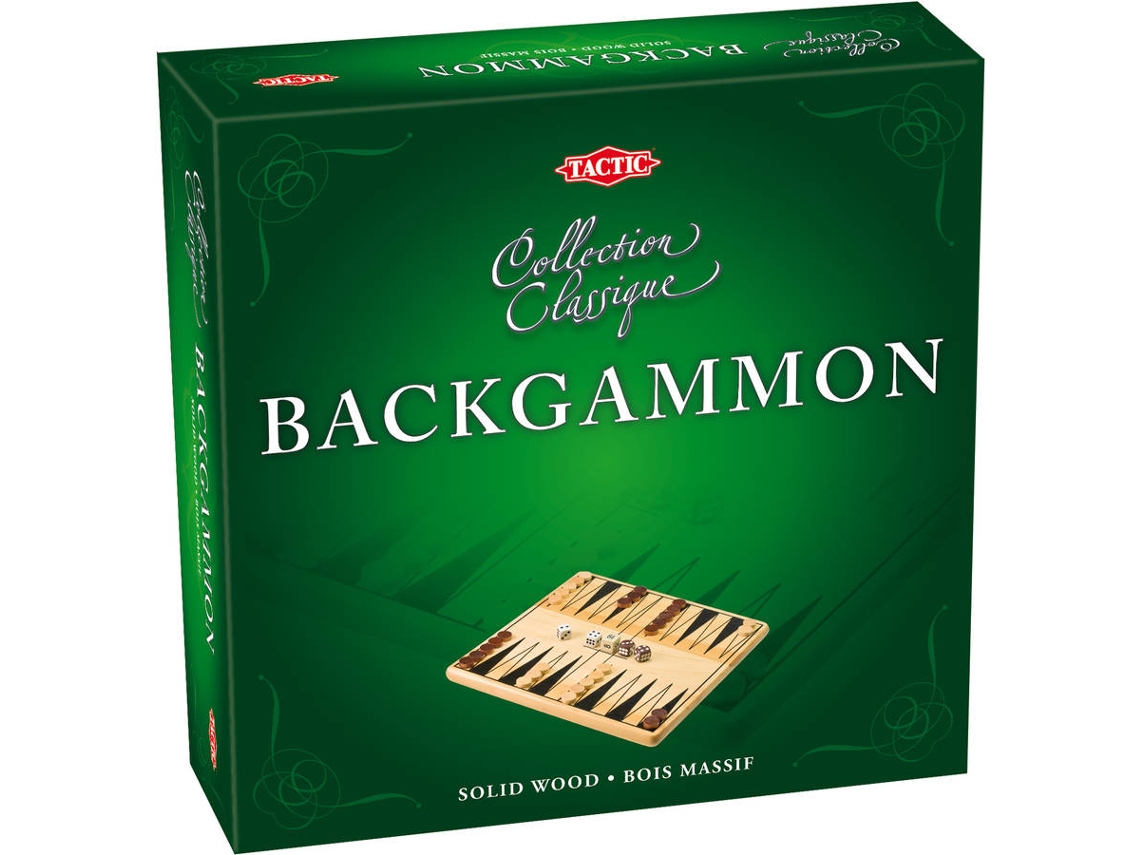 Jogo de Tabuleiro TACTIC Backgammon Hout (Idade Mínima: 7)