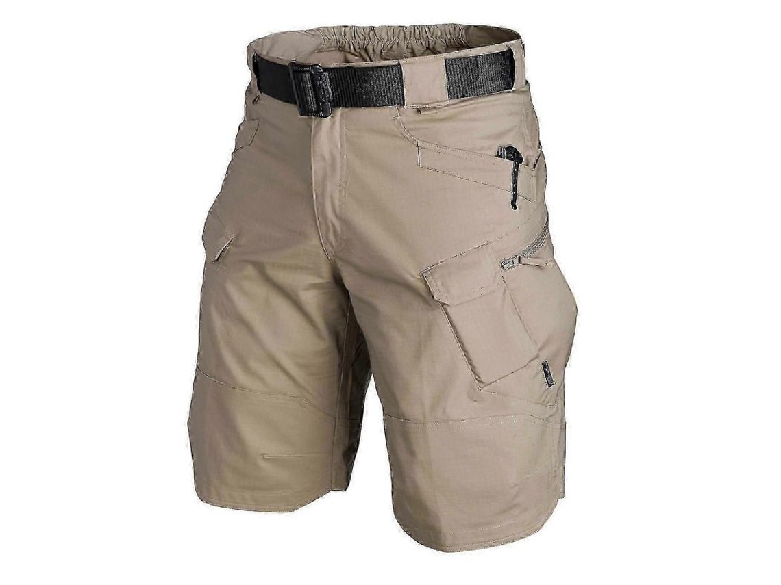 Shorts táticos impermeáveis para homem, com múltiplos bolsos, 6xl, caqui