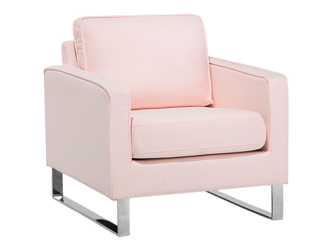 Poltrona BELIANI Vind de Poliéster Rosa 76x82x82