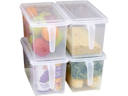 KOFIHETY Recipiente De Armazenamento Multiuso, Recipiente De Armazenamento Que Economiza Espaço, Mantém Os Alimentos Frescos Por Mais Tempo, Ideal Para Organiz