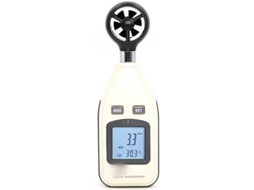 Anemômetro Digital Mini, Medidor de Velocidade do Vento e Temperatura, 0.3 a 30m/s