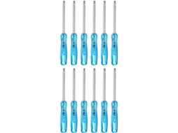 Conjunto De 12 Mini Chaves Fenda Cabeça Chata Sl2.0, 6,2 Cm