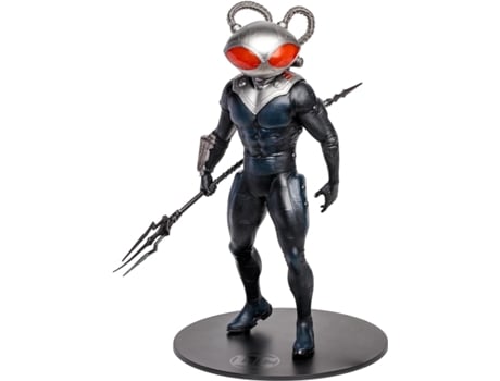 Figura Black Manta Aquaman e O Reino Perdido Dc Megafig 30 Cm