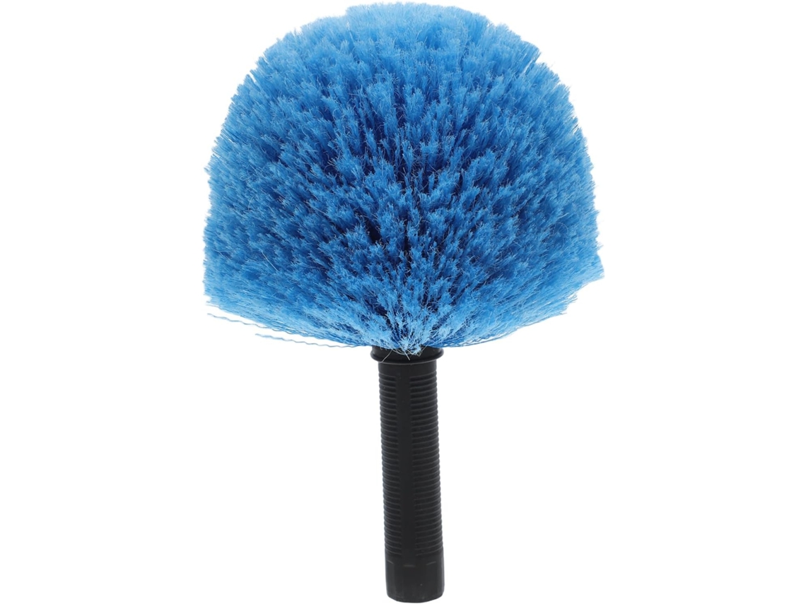 Escova De Limpeza Redonda Azul Em Nylon E Pp