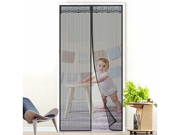 Tela Mosquiteira Magnética, Para Porta, Fecho Automático, Proteção Contra Insetos, 90 X 210 Cm, Preto
