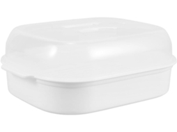 Inserção Para Vaporizador De Micro-ondas Grande Capacidade Com Tampa, Cesta Vapor Plástico Qualidade Alimentar Vegetais E Arroz