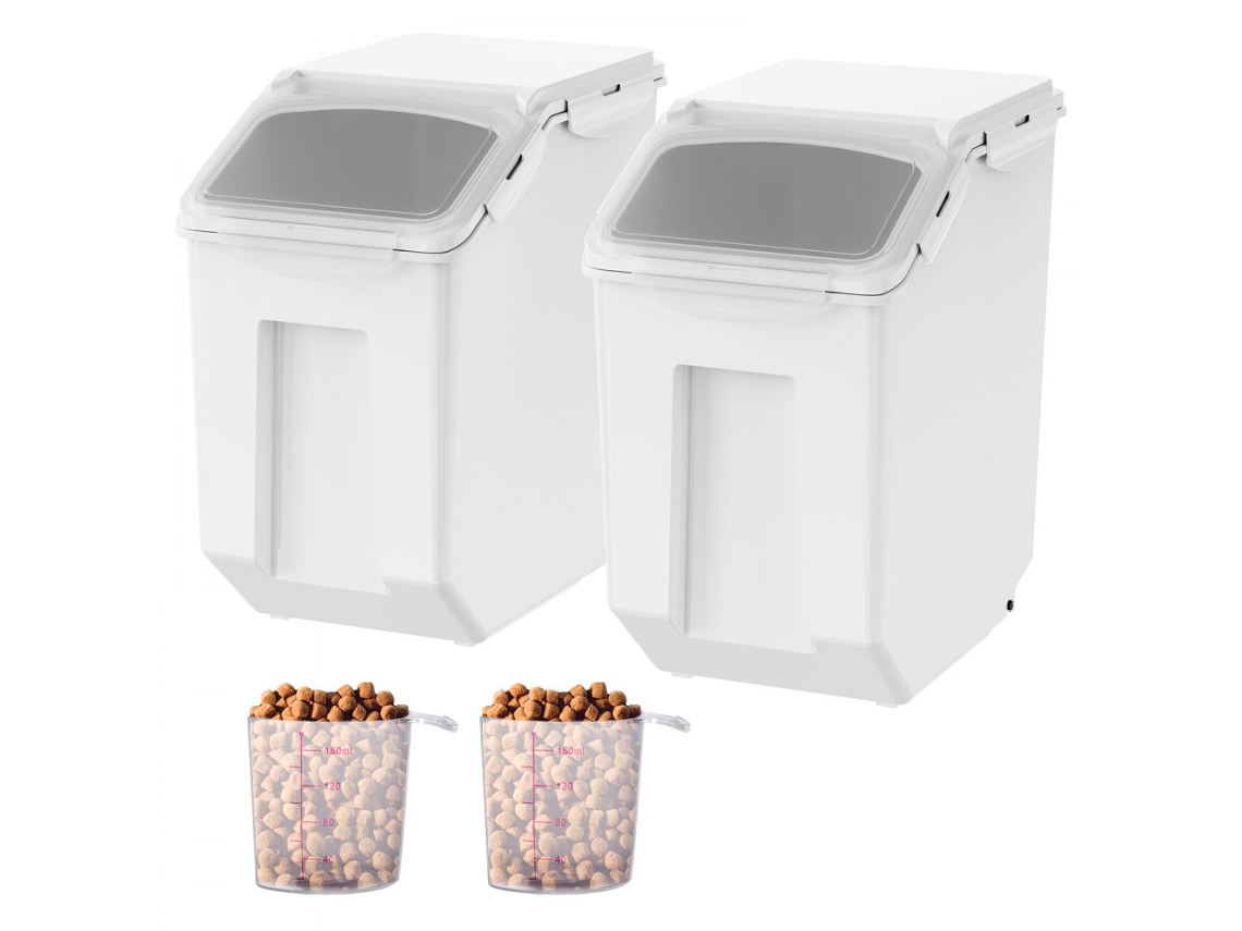Conjunto De Recipientes Empilháveis Com Rodas E Tampa Hermética 15l Tekmaquinas