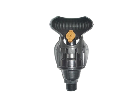 Aspersor Rotativo Super 10 + Defletor 180º Rosca Macho 1/2. Aspersor Rotativo 360 com Alcance Até 10M e Pressão de 2,5 a 4 Bar. [Marrom]