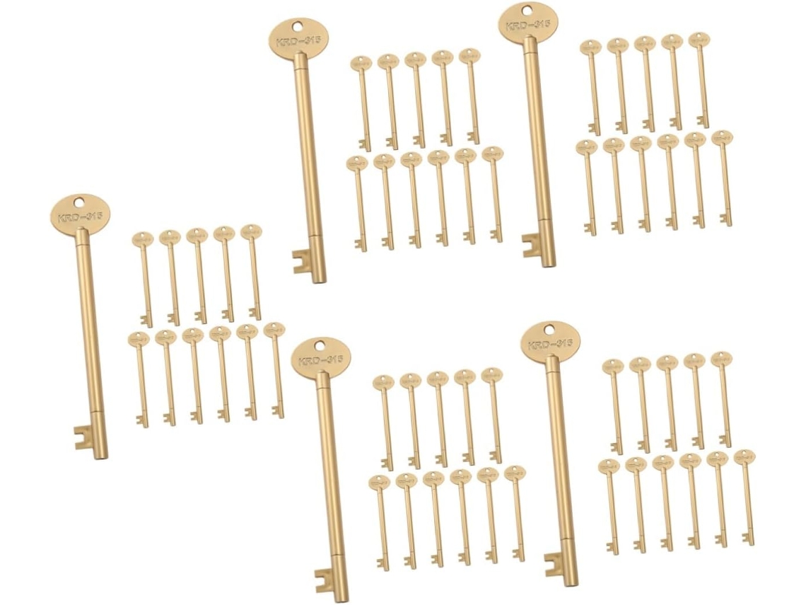 Nuobesty Conjunto De 60 Canetas Em Gel Formato Chave, Criativas Para